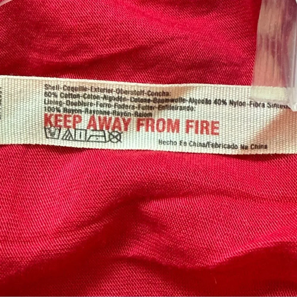 Free People Daydream Red Lace Dress NEW Large Open Back - Picture 8 of 10